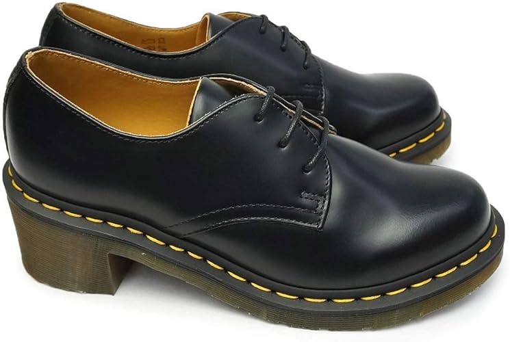 Amazon ドクターマーチン レディース 3ホール Amory アモリー ヒール レザー スリーホール シューズ Parade Amory ブラック 25 0cm Uk6 Dr Martens ドクターマーチン シューズ