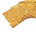 Kivvo 50pcs Chair Sashes Gold Bands for Wedding Chair, Shining Sequin Chair Bows for Party Decoration (Gold)
