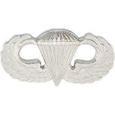 Army Parachute Badge Full Size (Jump Wings) Mirror Finish
