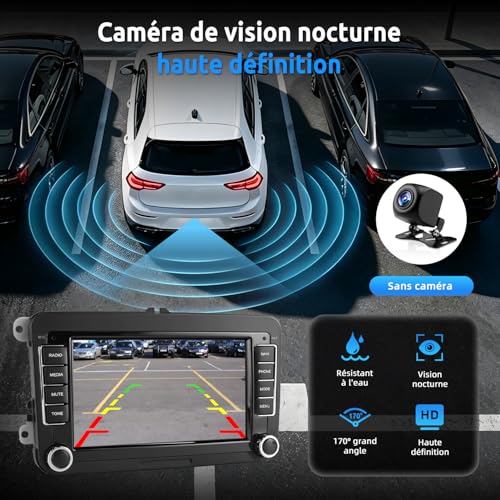 ESSGOO [4+64G] Car Radio VW Golf 5/6 — CarPlay/Android Auto Wireless, DSP | Golf 5/6, Passat B6/B7, Polo 5, Touran, Tiguan, Caddy, T5 Android 15, DSP 15 bands Plug & Play, Canbus included