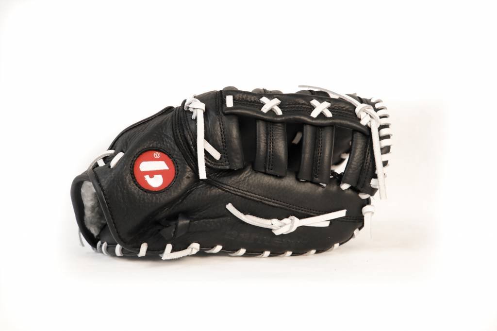 GL-301 REG competition 1er baser baseball glove, genuine leather, adult, black
