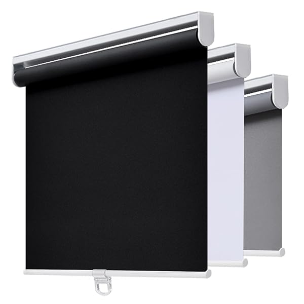 AOSKY CORDLESS ROLLER SHADES BLACKOUT BLINDS FOR WINDOWS...