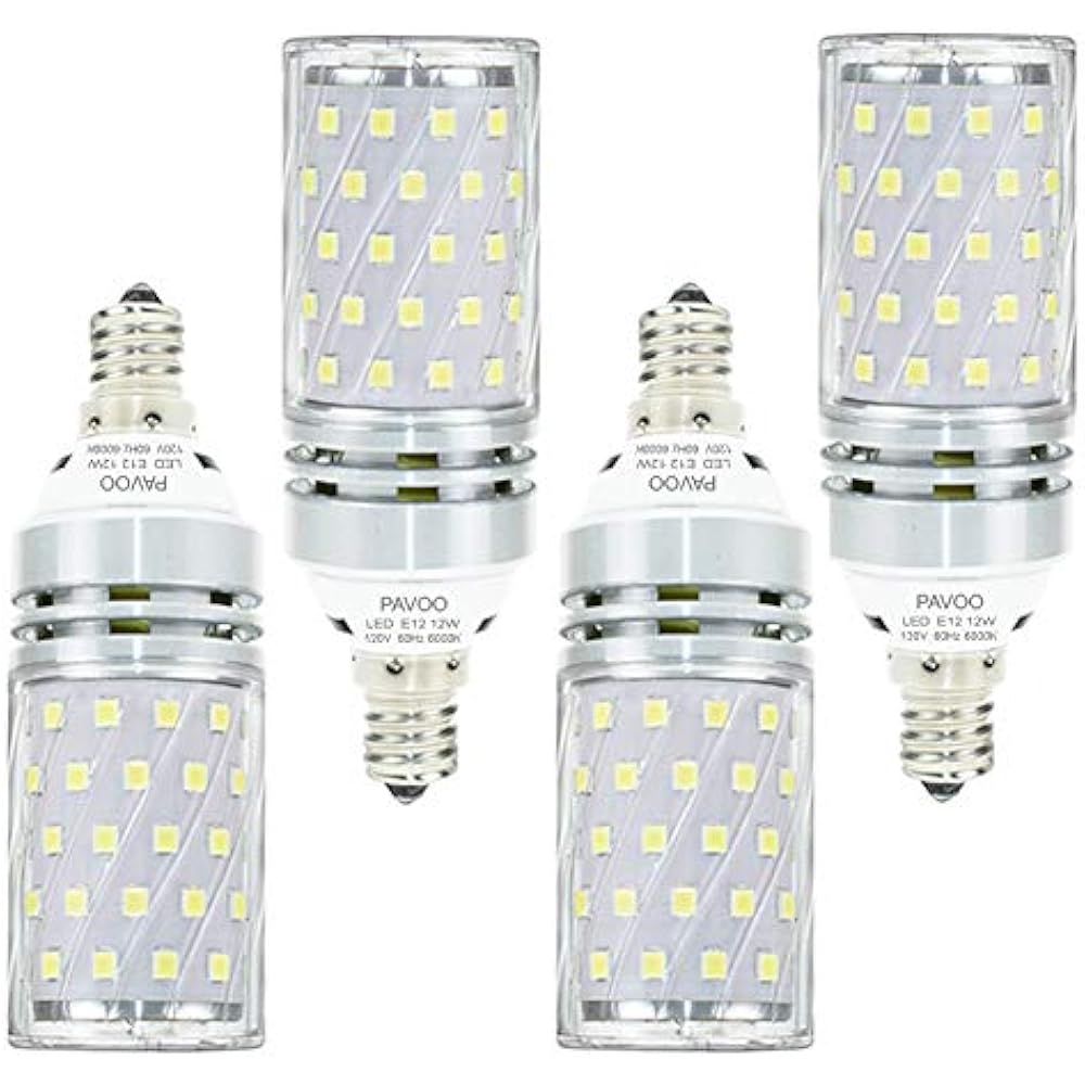 E12 LED Light Bulbs, 12W Candelabra Bulbs 100 Watt Equivalent, 1200LM