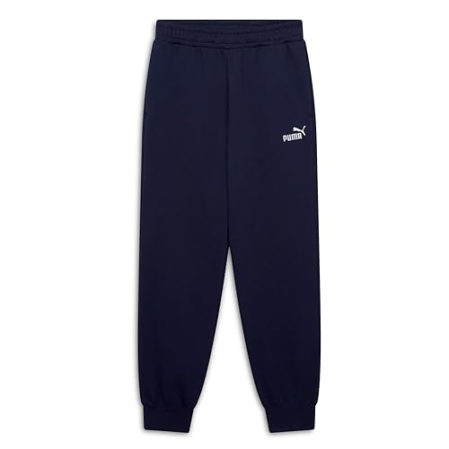 PUMA Men's Essentials Fleece Sweatpants (Available in Big & Tall), Navy Closed Leg SS25, XX-Large