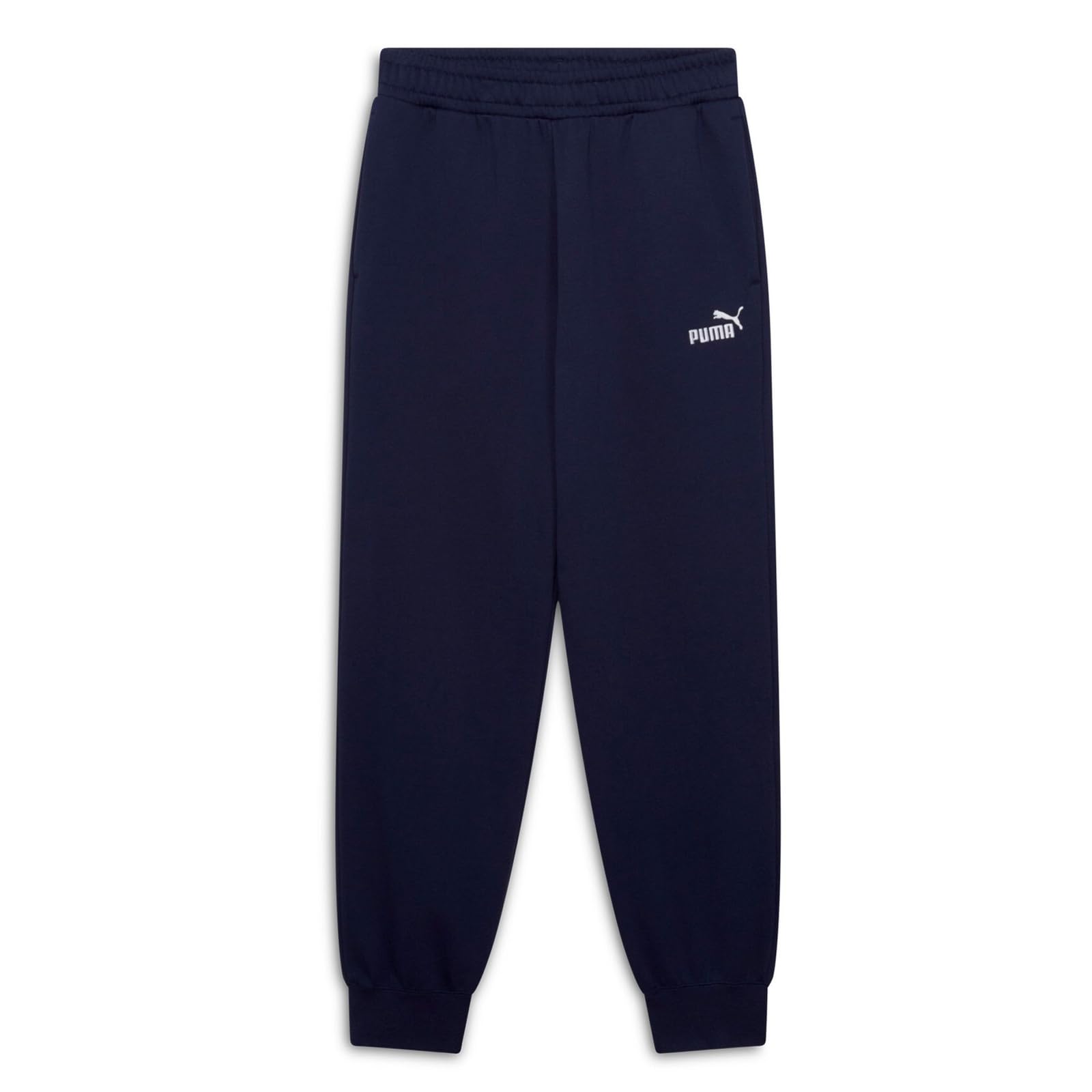 PUMA Men's Essentials Fleece Sweatpants (Available in Big & Tall), Navy Closed Leg SS25, Large Image PUMA Men's Essentials Fleece Sweatpants (Available in Big & Tall), Navy Closed Leg SS25, Large Image