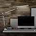 Rozky LED Desk Lamp, Eye-caring Table Lamps with Clamp, Dimmable Drafting Table Lamp,5 Brightness,5 Modes,Touch and Memory Function,Silver