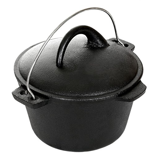 Click Here to See More Images Cajun Cookware 1-quart Seasoned Cast Iron Dutch Oven - Gl10485bs