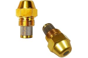 Oil Burner Nozzle Diesel Injector Nozzle for Oil Burner Brass Stainless Steel Spray Pattern Heating Jet(60°) 60 Solid 2.00 Mo