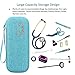 Canboc Hard Stethoscope Case for 3M Littmann Classic III, Lightweight II S.E, Cardiology IV, MDF Acoustica Stethoscope, Mesh Pocket fits Medical Scissors, Penlight, Oral Thermometer, Turquoise