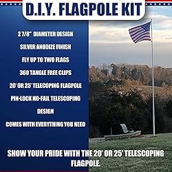 Service First Heavy Duty Telescoping Flagpole Kit