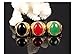 OPK Jewelry Vintage Red/Black/Green Oval Agate 18k Gold Plated Mens Ring Luxury Mens Gold Jewelry, Size Adjustable