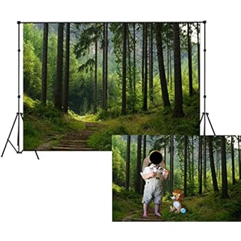 Amazon.com : RBabyPhoto Jungle Forest Backdrop 7X5FT