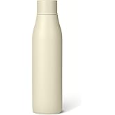 Amazon Basics Insulated Stainless Steel Water Bottle, Leak-Proof, Double-Wall, 20 oz., BPA-Free, Ivory