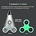 Tri Spinner Hand Fidget Toy ULG Fluorescent Hybrid Ceramic Bearing Desk Focus Finger Gyro Toys Glow in the Dark with Leather Case Bag