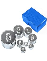 HFS (R) Set de pesas para calibración de balanza. 10 1000g 8Pc. Set con estuche