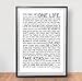 Life Manifesto Poster - The World Famous Original Motivational Quote Wall Art Picture Print - Size A2 (420 x 594mm)