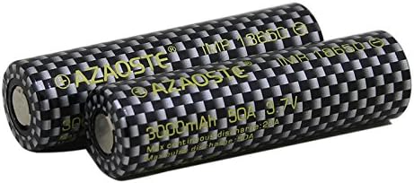 AZAOSTE 18650 Battery 50A 3000mAh 3.7v Rechargeable Li-ion Battery (2 Pack)