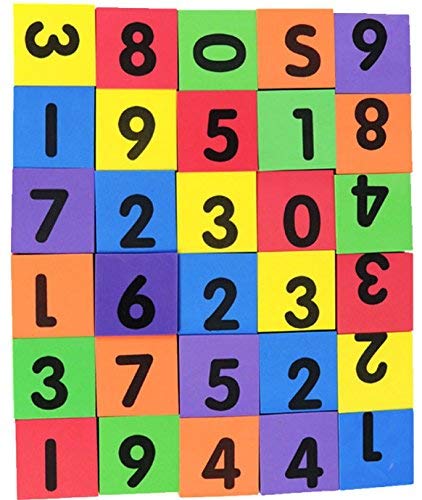 30 Pieces Alphabet Letters and Numbers Baby Toddlers Foam Blocks,Boys
