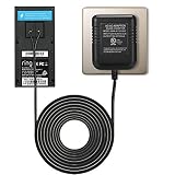 ODELENWA 18V Doorbell Transformer, Power Adapter Compatible with Smart Video Doorbells, UL Certified 3M Cable Power Supply, Black