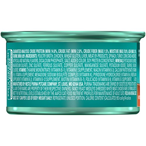 Fancy Feast Elegant Medleys Shredded White Meat Chicken Fare, 3-Ounce Can, Pack of 24