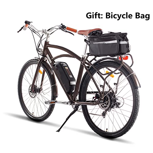 Adults Electric Bike 500W Motor City Urban Cruiser Ebike 28MPH 50+Miles