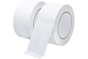 XUXU 2 Pack Duct Tape Heavy Duty Waterproof White Duct Tape, Strong Adhesive Duct Tape Bulk for Indoor Outdoor Repairs Tear by Hand, 40 Yards x 2 Inch Total