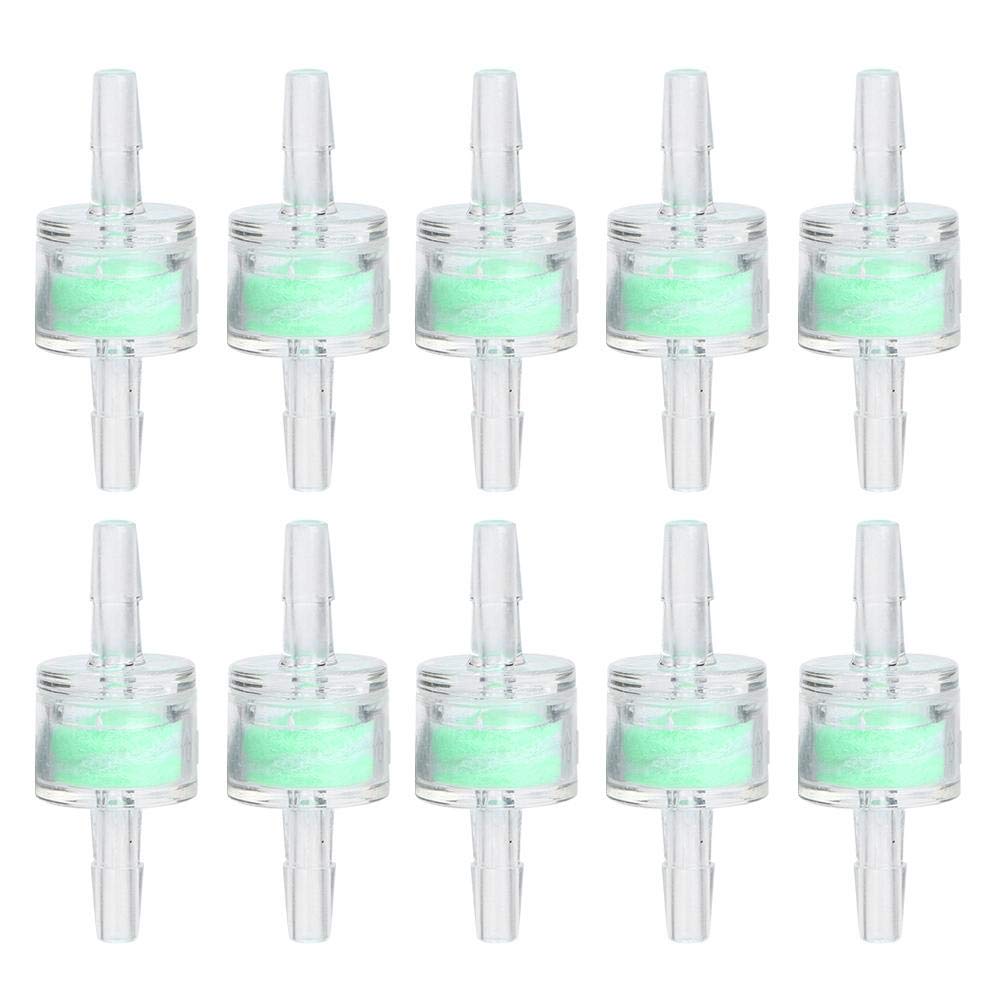 Zerodis 10PCS ABS Green Aquarium Silicone Tube Filter Fish Tanks Hose Cleaning Filtration Aquarium Fish Pond Supplies (4mm)