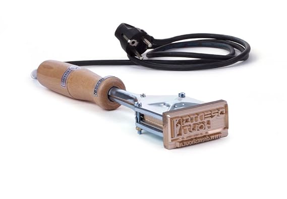 Individueller Brennstempel mit eignem Motiv, Oberfläche 70x35 mm, inkl. Gravur