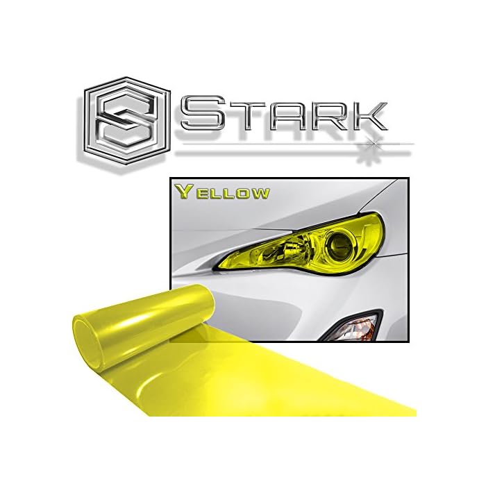 Buy Stark 12" x 36" in / 1 x 3 Ft Glossy Yellow Smoke Tint Headlights