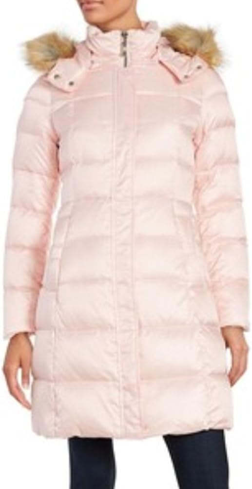 kate spade new york Faux FurTrimmed Down Puffer Coat, Small Pastry