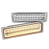 Chevy C10 GMC C/K Chrome Clear LED Bumper Parking Lights Left+Right