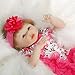SanyDoll Reborn Baby Doll Soft Silicone Vinyl 22inch 55cm Lovely Lifelike Cute Baby Boy Girl Toy Beautiful Princess Dress
