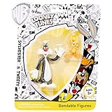 Looney Tunes Action Figures Tweety & Sylvester Bendable Pair lt-4806