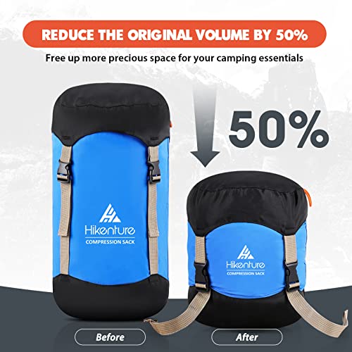 Hikenture Compression Sack for Sleeping Bag, Upgrade AntiTear Nylon