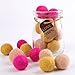 100pc 20mm Diy Christmas Decor Wool Felt Balls Mixed Colour Wool Pom Gumball Beads Craft Decoration