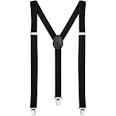 MDSTYLE Suspenders for Men Women Boys - Adjustable Y-Back