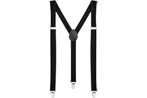 MDSTYLE Suspenders for Men Women Boys - Adjustable Y-Back for Wedding, Formal, Tuxedo, Jeans and Costume