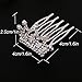 kilofly 12pc Mini Princess Party Favor Crown Crystal Rhinestone Tiara Hair Comb Clip