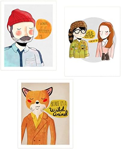 Scoutmob Art Wes Anderson Art Print Trio
