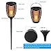 FOXLUX Solar Lights - Torch Lights & Table Lantern & Hanging Lights 3 in 1, Light Sensor Outdoor Lighting, Waterproof Flame Lights, Solar Powered & USB Charging Security Lights for Pathway (2 Pack)