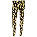 BATMAN DC Comics Batgirl Logo All Over Print Leggings (X-Large) Black