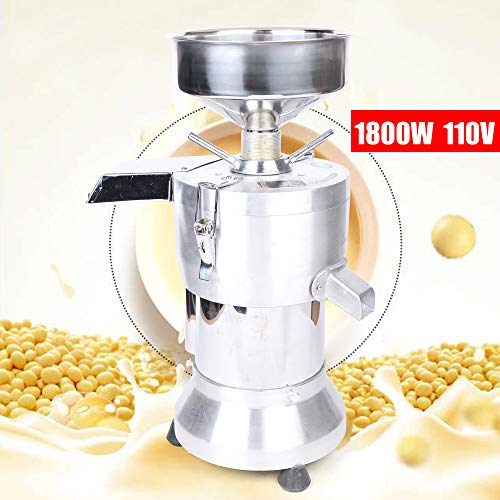 WUPYI 110V 1800W Soybean Grinding Machine,Commercial Soybean Milk Maker Machine Soymilk Machine Soy Bean Pulping Milk Machine with 2 Filter