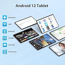 Android Tablet, 10.1 Inch Android 12 Tablet with