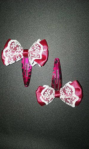 Click Here to See More Images Red Hair Barrettes With Bows (2)