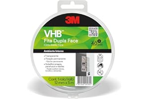 VHB, 3M, Fita Dupla-face, 4910, 12mmx5m, 1 rolo