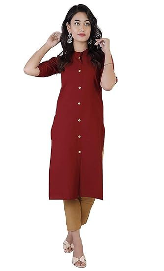 Amazon maroon kurti Clearance