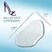Amope GelActiv Ultra Slim Ball of Foot Insoles for Women, 1 pair, Size 5-10