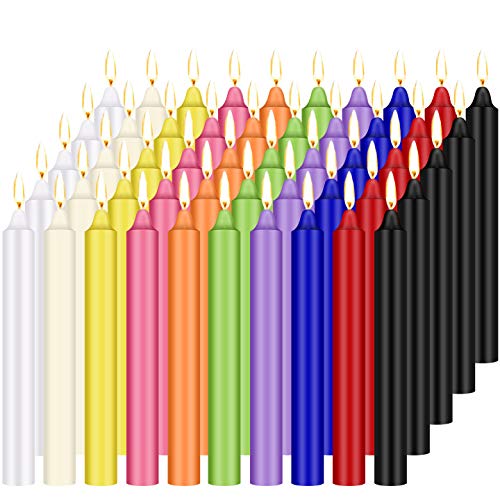 Spell Taper Candles Set for Witchcraft, Tobeape 100 Pack Chime Candles Colored Candles for Casting Chimes Rituals Spells Wax Play Vigil Witchcraft Prayer Meditation Metaphysical Wiccan Supplies
