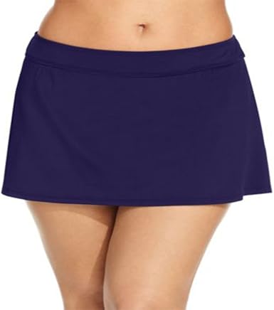 navy swim skirt