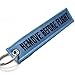 Rotary13B1 - Remove Before Flight Keychain - Light Blue/Black